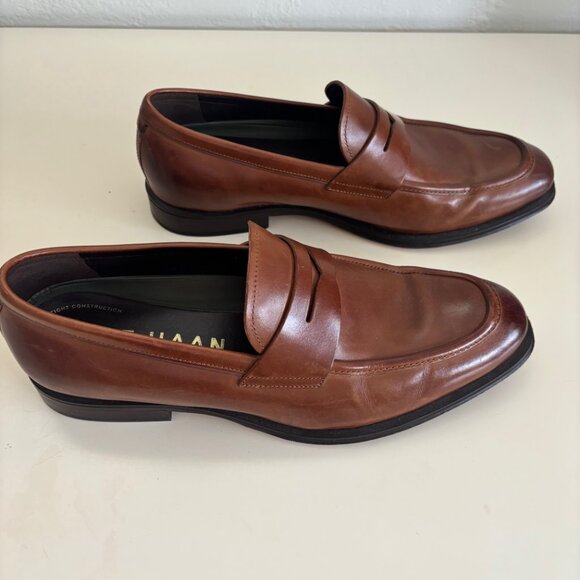 Cole Haan Mens Loafer British Tan-Dark Chocolate